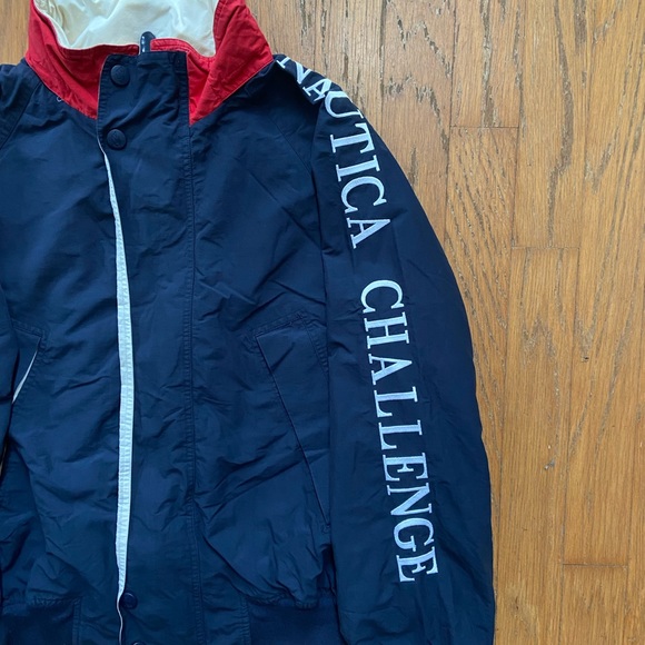 VINTAGE NAUTICA SAILING GEAR JACKET SIZE XL GOOD CONDITION MINOR DISCOLORATION - Picture 4 of 7